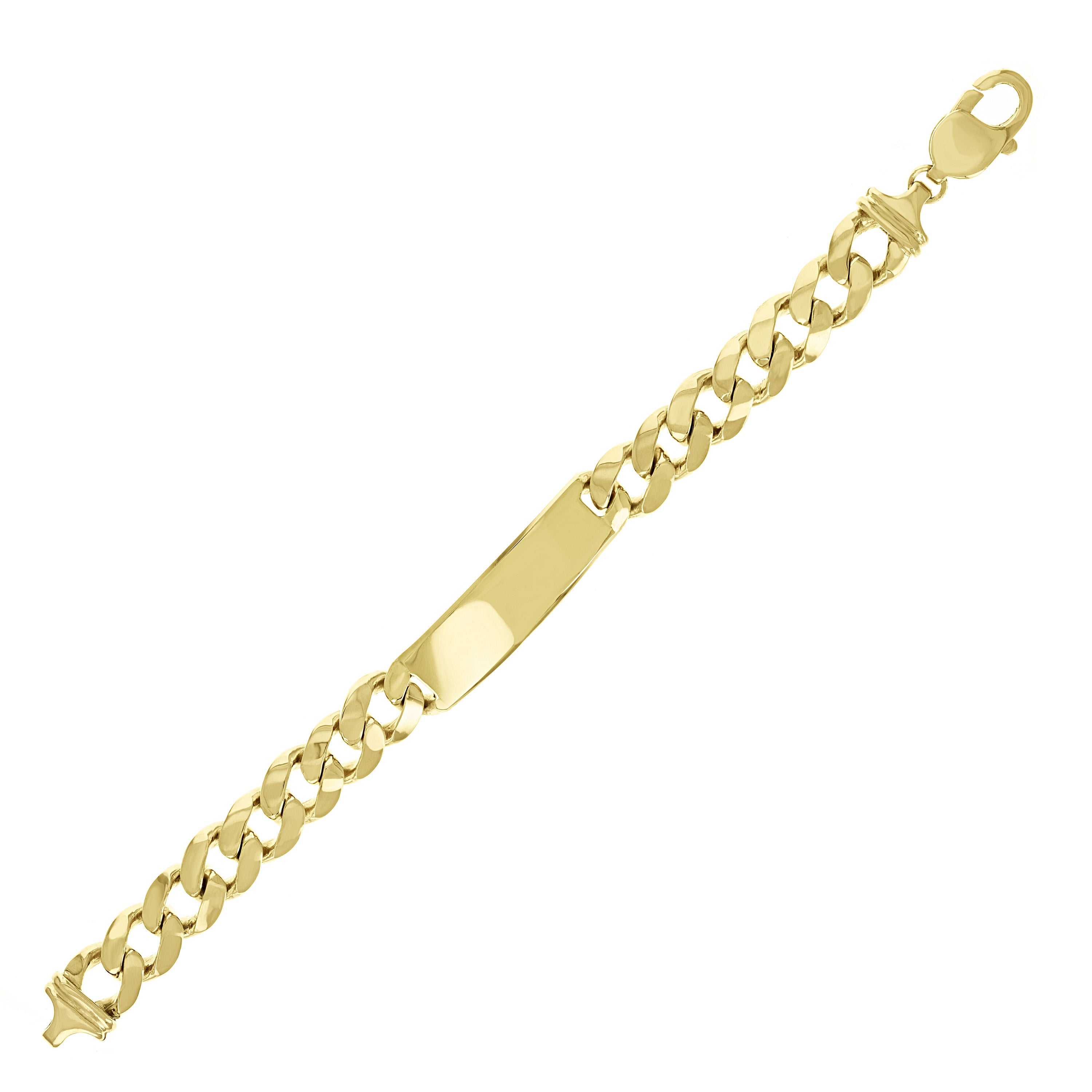 Men's Heavy 10k Yellow Gold Solid ID Miami Cuban Bracelet 7.5" 14mm 70.5 grams - 7.5" 70.5 grams