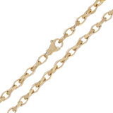 10k Yellow Gold Solid Handmade Beveled Anchor Chain Necklace 20" 6.7mm 61 grmas - 20" 61 grams