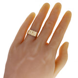 14k Yellow Gold Solid Nugget Ring Band 9.8mm Sizes 7 - Ring Size 7
