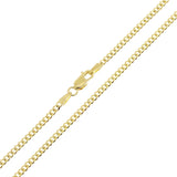 Italian 14k Yellow Gold Miami Cuban Chain Necklace 20" 2mm 6.2 grams - 20"