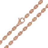 14k Rose Gold Handmade Fashion Gucci Mariner Link Necklace 20" 4.9mm 37 grams - Rose,20"
