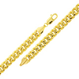 Italian 14k Yellow Gold Hollow Miami Cuban Chain Bracelet 8" 8.7mm 17 grams - 8" 17 grams