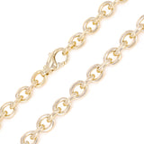 10k Yellow Gold Solid Handmade Link Heavy Rolo Chain Necklace 22" 8mm 81.9 grams - 22" 81.9 grams