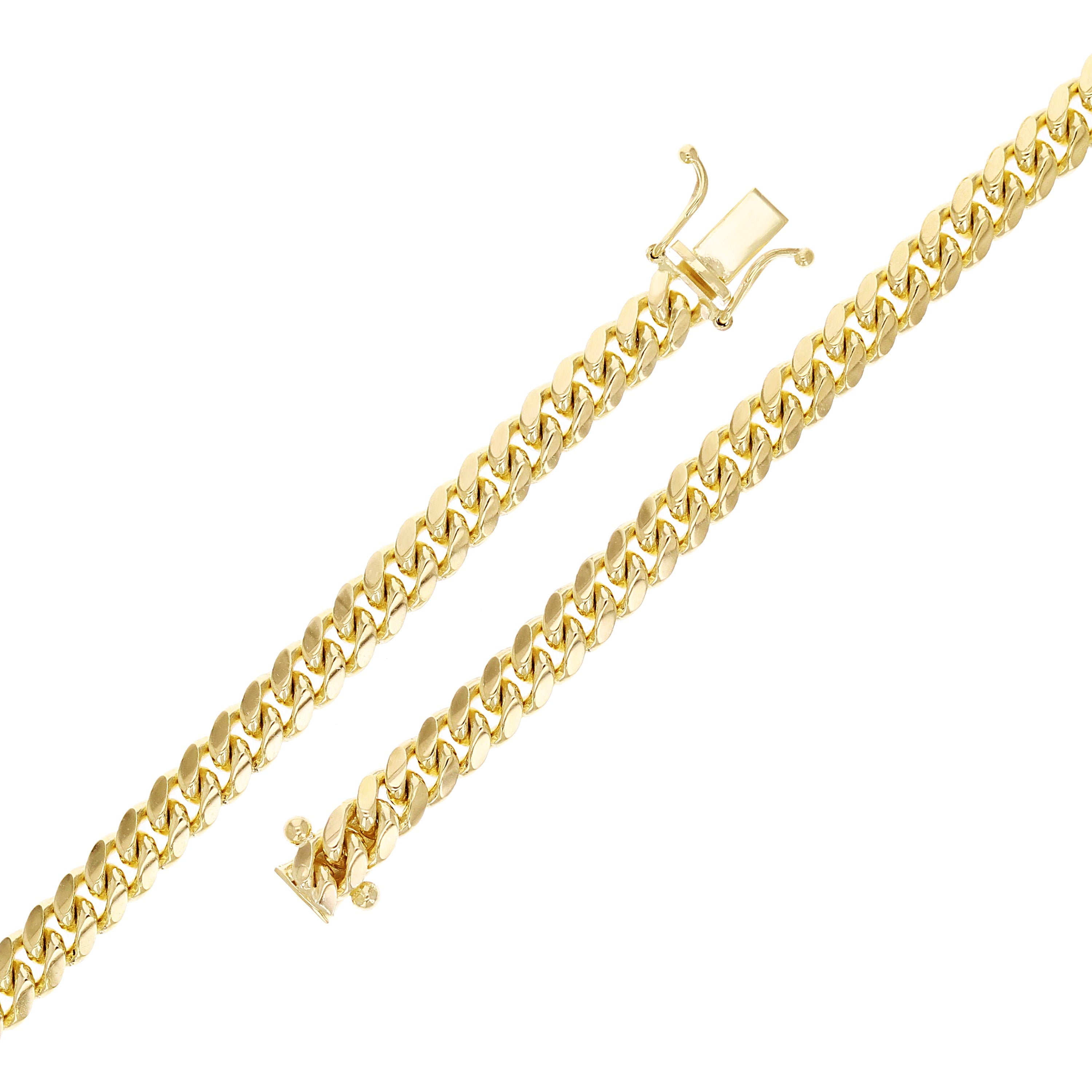 Italian 14k Yellow Gold Soldd Miami Cuban Chain Bracelet 8.25" 5.8mm 23.4 grams - 8.3" 23.4 grams