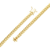 Italian 14k Yellow Gold Soldd Miami Cuban Chain Bracelet 8.25" 5.8mm 23.4 grams - 8.3" 23.4 grams