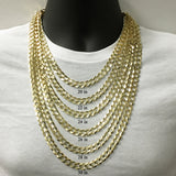 Italian 14k Yellow Gold Curb Link Chain Necklace 22" 10mm 49.2 grams - 22"