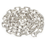18k White Gold Solid Handmade Link Chain Necklace 22" 8.5mm 158 grams - White,22"