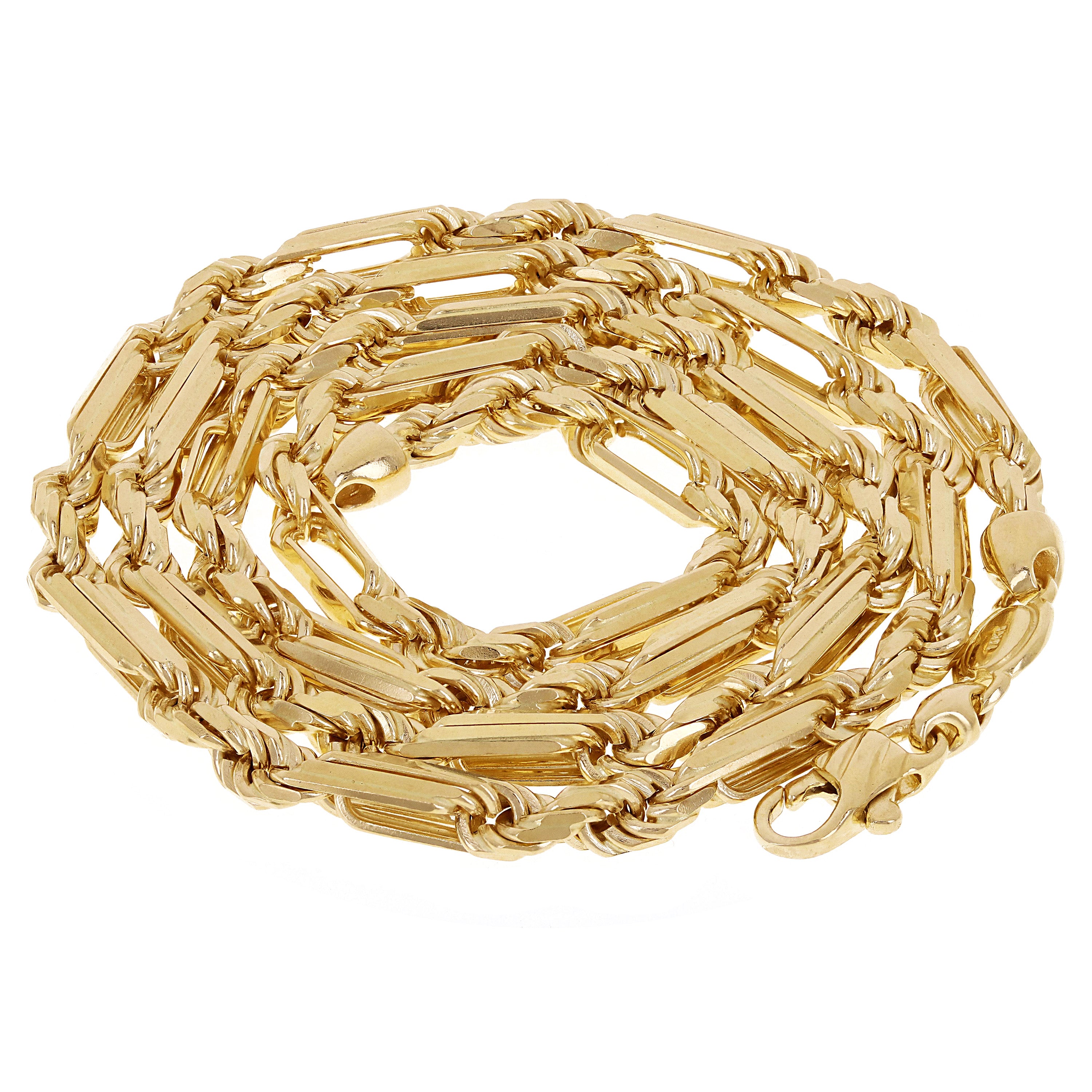 Italian 14k Yellow Gold Solid Milano Rope Chain Necklace 18" 4mm 26.8 grams - 18" 26.8 grams