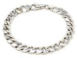 14k White Gold Miami Cuban Chain Bracelet 7.75" 8.3mm 29.5 grams