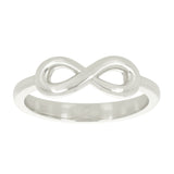 14k White Gold Infinity Ring Size 7 - White