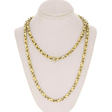 10k Yellow Gold Solid Handmade Link Chain Necklace 4.5mm 20" - 28"