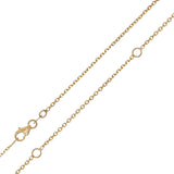 Italian 14k Yellow Gold Diamond Cut Rolo Chain Necklace 16-20" 0.9mm to 1.35mm