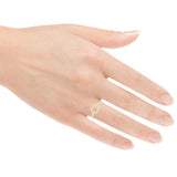 14k Yellow Gold Bright Polished Open Polygon Square Slim Stackable Ring Size 7 - Yellow