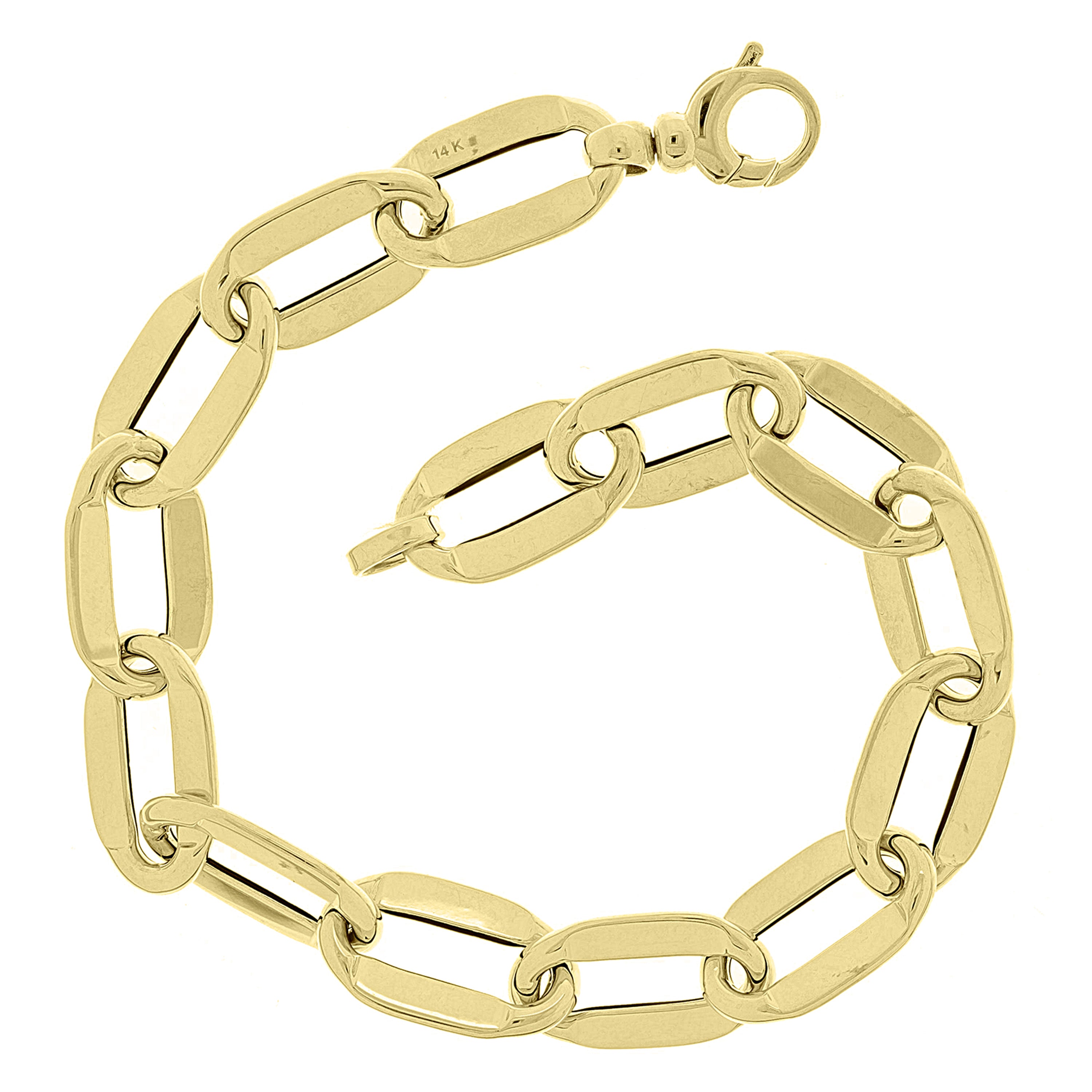 Italian 14k Yellow Gold Bracelet 7.75"