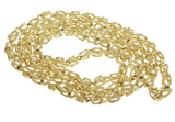 14k Yellow Gold Turkish Link Chain Necklace 5mm Various Lengths