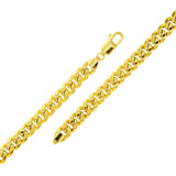 Italian 10k Yellow Gold Hollow Miami Cuban Chain Bracelet 8" 7.8mm 12 grams - 8" 12 grams
