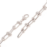 Italian 14k Yellow White or Rose Gold Solid U Shape Hardwear Link Bracelet 8mm