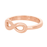 14k Rose Gold Infinity Ring Size 7 - Rose