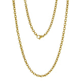 14k Yellow Gold Handmade Fashion Link Necklace 24" 4.5mm 44.4 grams