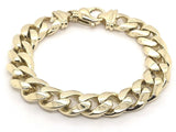 Men's 14k Yellow Gold Solid Miami Cuban Link Chain Bracelet 8.5" 12.5mm 89 grams
