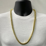 Italian 14k Yellow Gold Franco Chain Necklace 8.3mm 30" 332.5 grams - 30" 332.5 grams