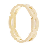 14k Yellow Gold Wide Hexagon Stackable Ring Size 7.5 4.3mm 3.3 grams