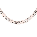 14k White Gold Handmade Link Bracelet 8.5" 4.5mm 14.7 grams - White,9"