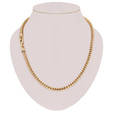 Italian 14k Yellow Gold Solid Diamond Cut Franco Chain Necklace 28" 6 mm 140 grams - 28"