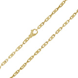 14k Yellow Gold Solid Handmade Fashion Link Chain Bracelet 7" 4.4mm 10.5 grams - Yellow,7"