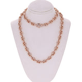 10k Rose Gold Solid Mariner Link Chain Necklace 30" 7.5mm 85 grams