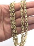 14k Yellow Gold Turkish Link Chain Necklace 30" 5mm 56.5 grams - Yellow,30"