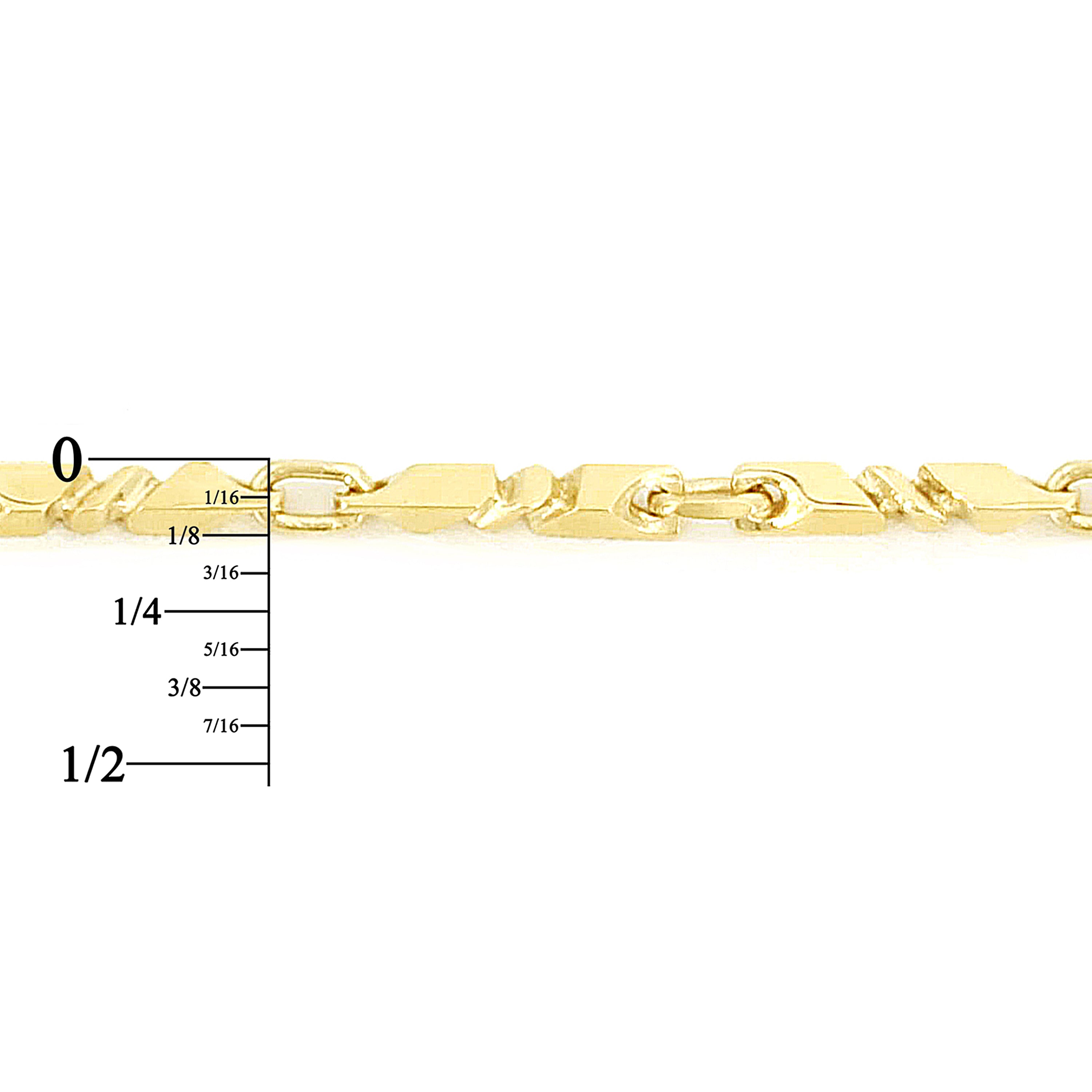 14k Yellow Gold Solid Handmade Fashion Link Necklace 18" 3mm 21 grams - 18" 21 grams