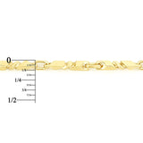 10k Yellow Gold Solid Handmade Fashion Link Necklace 18" 3mm 18.7 grams - 18" 18.7 grams
