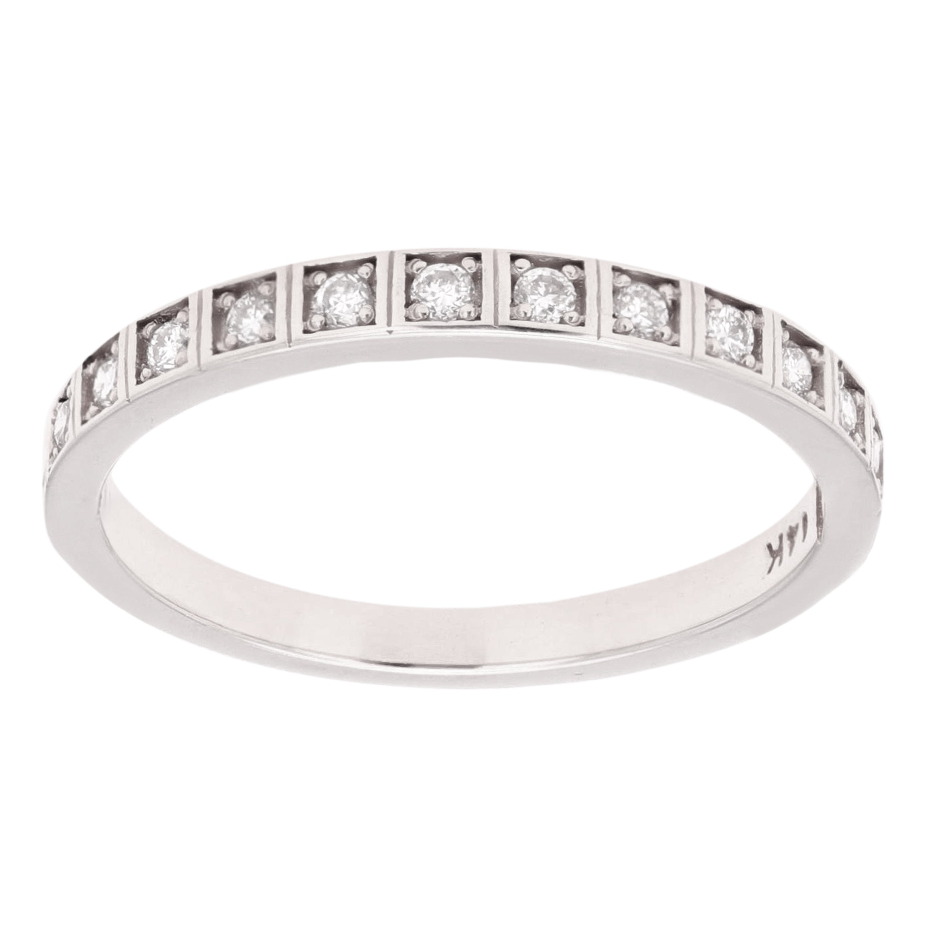 14k Yellow White or Rose Gold Diamond Wedding Band Ring Size 6