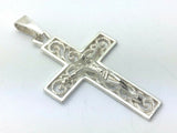 925 Sterling Silver Christian Jesus Christ Catholic Crucifix Cross Pendant
