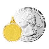 Italian 14k Yellow Gold Saint Benedict Medal Charm Pendant 20mmx14.mm 1.6 grams