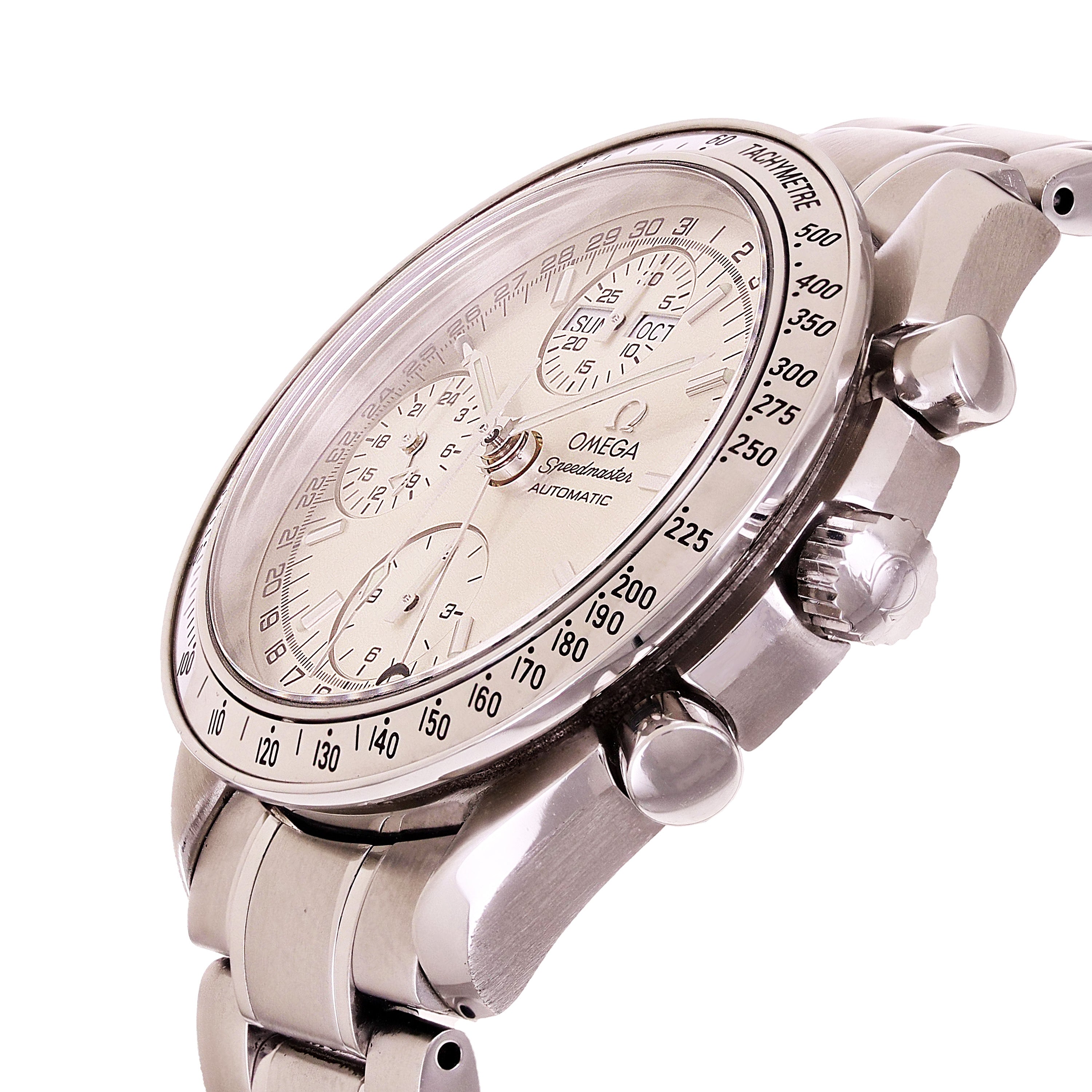Omega Men's Speedmaster Day/Date Stainless Steel Automatic
