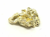 14k Yellow Gold Solid Free Form Nugget Charm Pendant 2.8 grams - Yellow