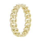 14k Yellow Gold Miami Cuban Ring Curb Link Band 5mm Size 6 - 4 grams - 6