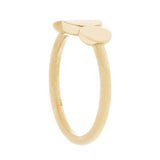 14k Yellow Gold Triple Oval Stackable Ring Size 6 - 7mm 3.3 grams