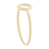 14k Yellow Gold Bright Polished Open Circle Stackable Ring Size 7 - Yellow