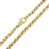 Men's Solid 10k Yellow Gold Handmade Fashion Link Necklace 28" 4.8mm 63.6 grams