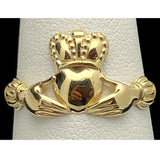14k Yellow Gold Irish Claddagh Love Friendship Ring Size 5 - Yellow,Ring Size 5