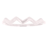 14k White Gold Stackable Wave  Ring 1.3 grams Size 6.75 - White