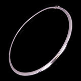 Women's Italian 14k White Gold Omega Necklace Choker 18" 6mm 36.3 grams - 36.3 grams