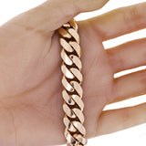 10k Yellow Gold Solid Heavy Miami Cuban Link Chain Bracelet 8" 15mm 103.3 grams - 8" 103.3 grams