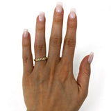 14k Yellow Gold Rotating Triangle Cutout Stackable Ring 2.7 grams Size 6.5 - Yellow
