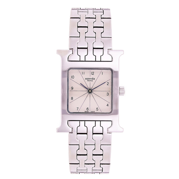 Hermes Ladies H Watch Stainless Steel Quartz