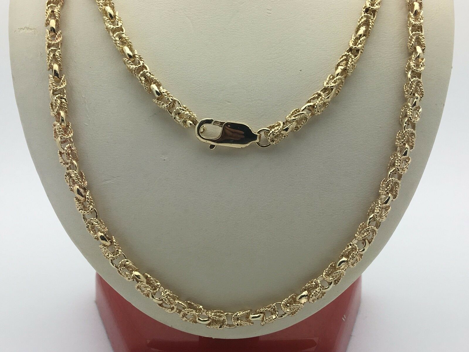 14k Yellow Gold Turkish Link Chain Necklace 33" 5mm 60 grams - Yellow,33"