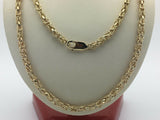 14k Yellow Gold Turkish Link Chain Necklace 33" 5mm 60 grams - Yellow,33"